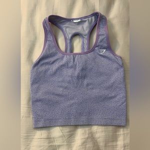 Gymshark Adapt Animal Seamless Crop Tank - Reef | Soft Lilac - Small